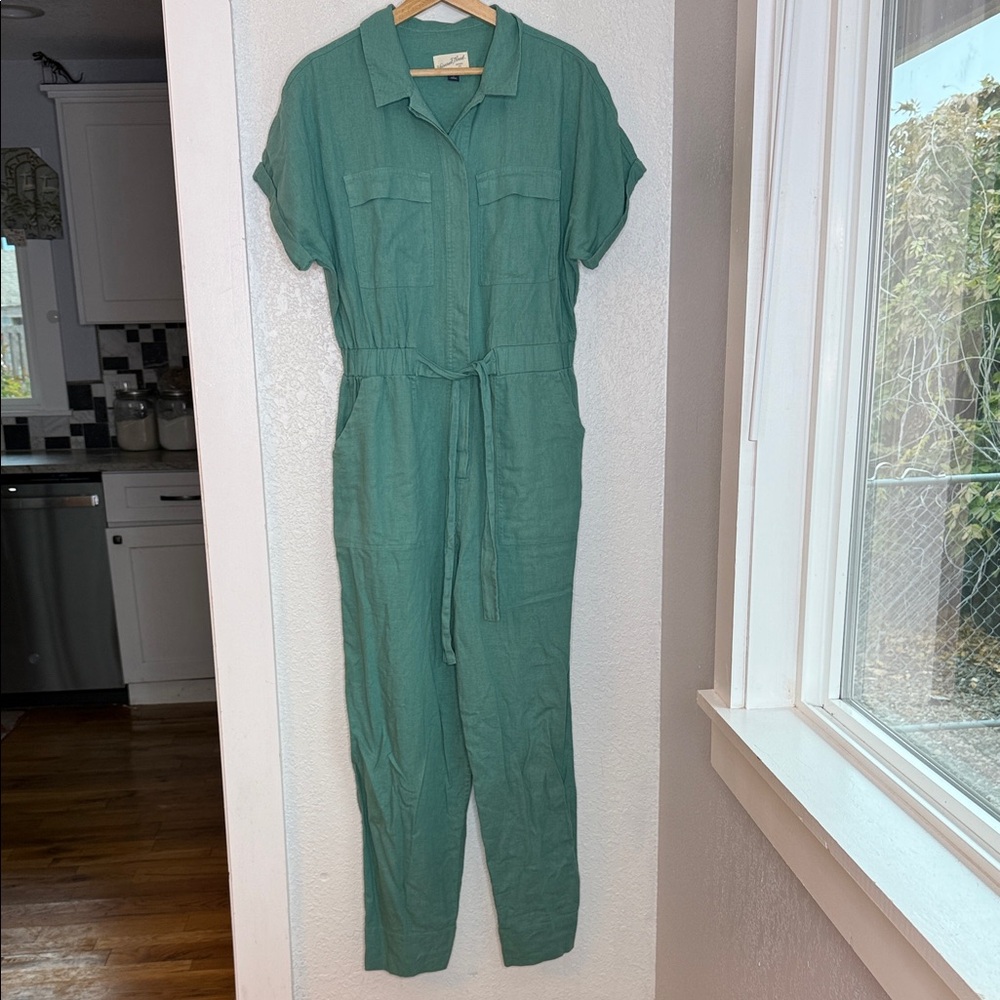 Universal Thread Sage Green Utility Jumpsuit, Siz… - image 2